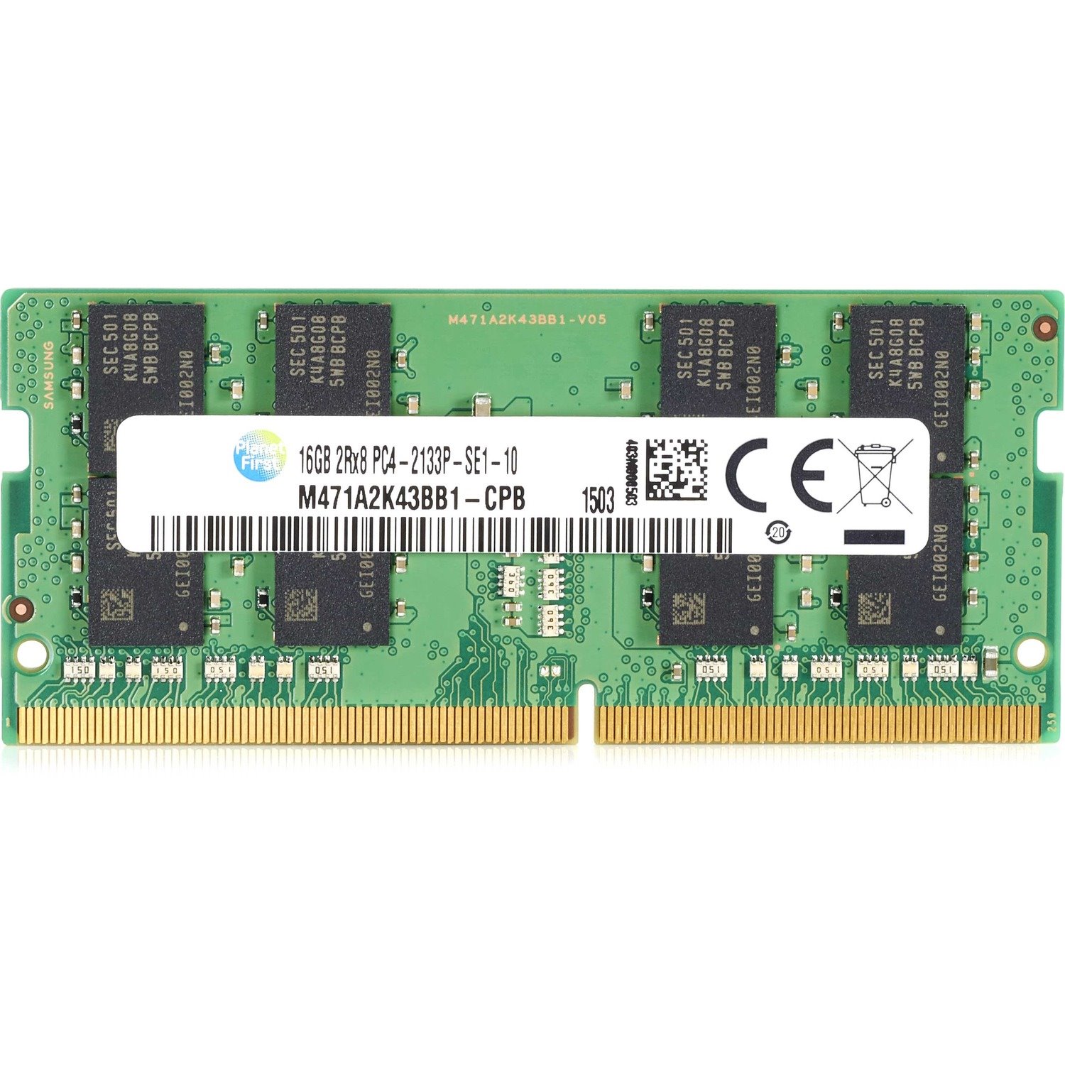 HP RAM Module - 16 GB - DDR4-2400/PC4-19200 DDR4 SDRAM - 2400 MHz - 1.20 V