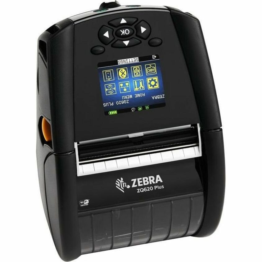 Zebra ZQ620 Plus Double Sided Desktop, Industrial, Mobile, Retail, Transportation & Logistic, Warehouse, Manufacturing Direct Thermal Printer - Monochrome - Label/Receipt Print - Bluetooth - Wireless LAN - Near Field Communication (NFC)