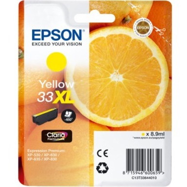 Epson Claria 33XL Original Inkjet Ink Cartridge - Yellow - 1 Pack