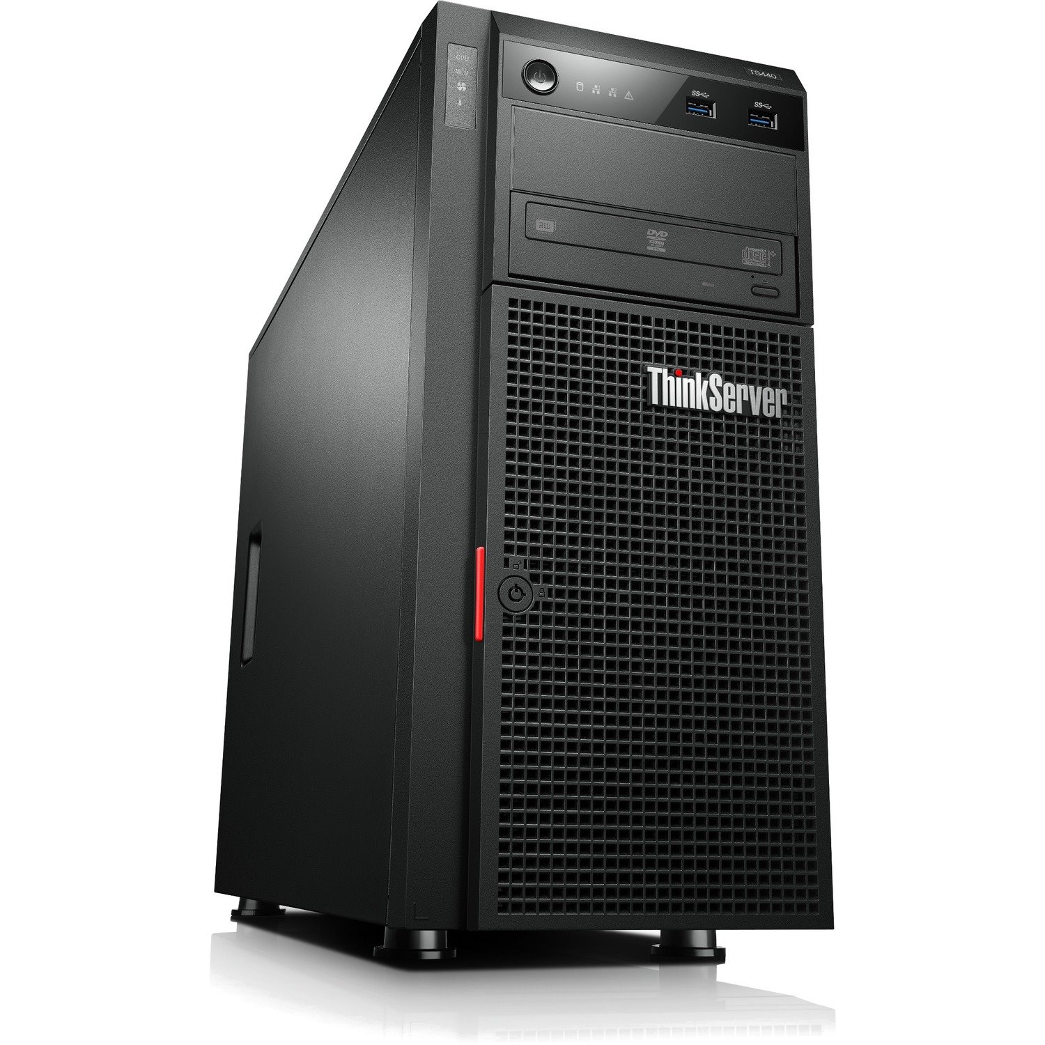 Lenovo ThinkServer TS440 70AQ000GUX Tower Server - 1 x Intel Xeon E3-1275 v3 3.50 GHz - 4 GB RAM - Serial ATA/600 Controller