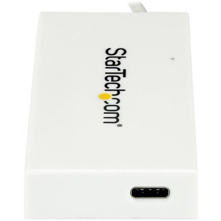 StarTech.com 4-Port USB-C Hub - USB-C to 1x USB-C and 3x USB-A - USB 3.0 Hub - White