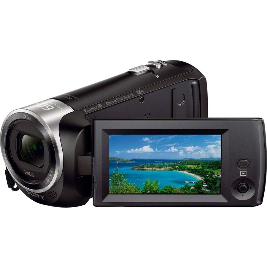 Sony Handycam CX440 Digital Camcorder - 2.7" LCD Screen - 1/5.8" Exmor R CMOS - Full HD - Black