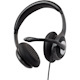 V7 USB-C Deluxe Headset with Noise Cancelling Mic, Volume Control, Digital Headset, Laptop Computer, Chromebook, PC - Black, Gray