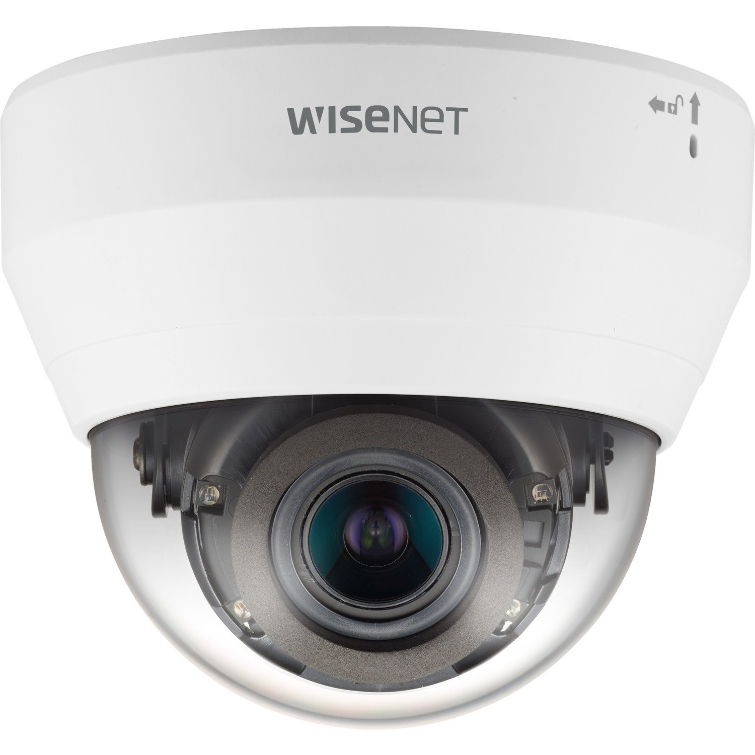 Wisenet QND-7082R 4 Megapixel Indoor Network Camera - Colour - Dome - White