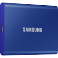 Samsung T7 MU-PC1T0H/WW 1 TB Portable Solid State Drive - External - PCI Express NVMe - Indigo Blue