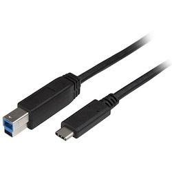 StarTech.com 2m 6 ft USB C to USB B Printer Cable - M/M - USB 3.0 (5Gbps) USB B Cable - USB C to USB B Cable - USB Type C to Type B Cable