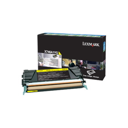 Lexmark Original Laser Toner Cartridge - Yellow Pack