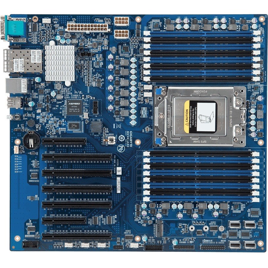 Gigabyte MZ31-AR0 Server Motherboard - AMD Chipset - Socket SP3 - Extended ATX