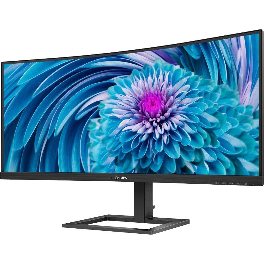 Philips 346E2CUAE 34" Class WQHD Curved Screen LCD Monitor - 21:9 - Textured Black