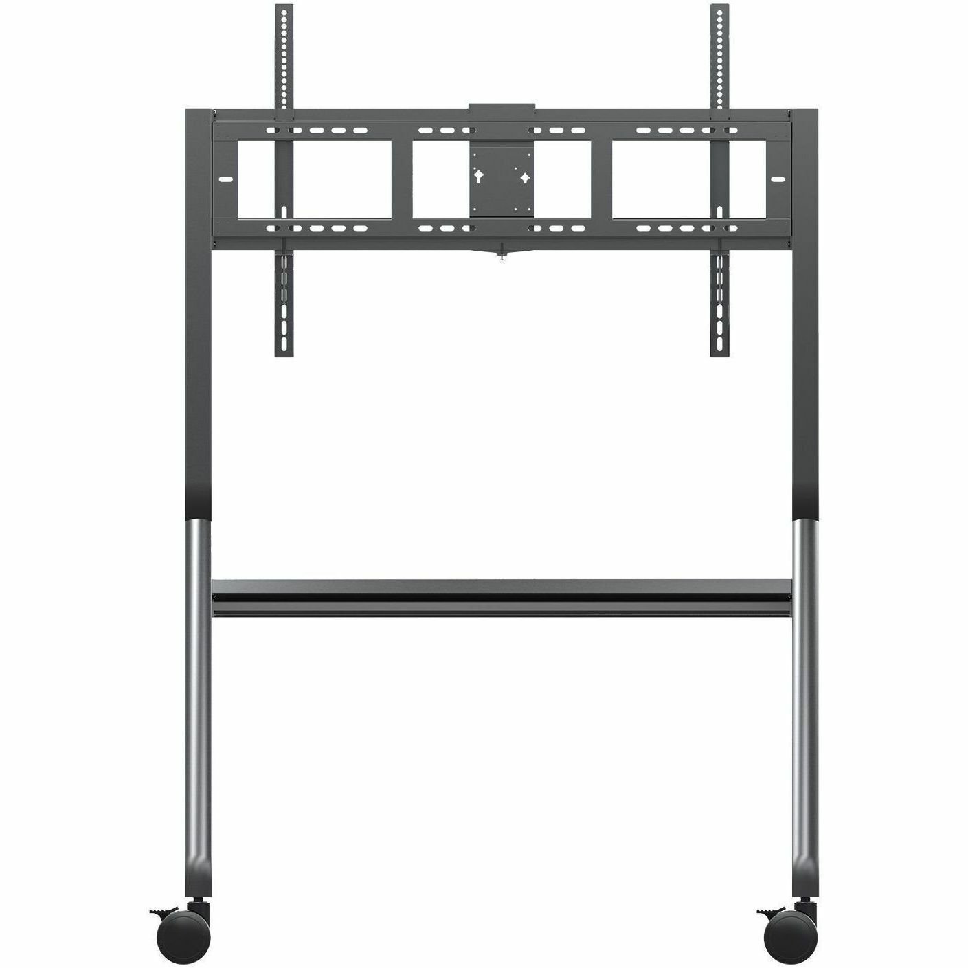 ViewSonic VB-STND-009 Slim Mobile Cart, Compatible with Displays up to 105" and 265 lbs. Max