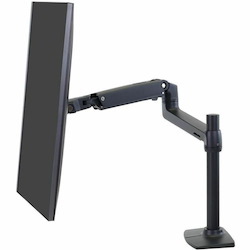 Ergotron Mounting Arm for Monitor, Display, TV, LCD Monitor, Notebook, LCD Display, Display Screen - Matte Black