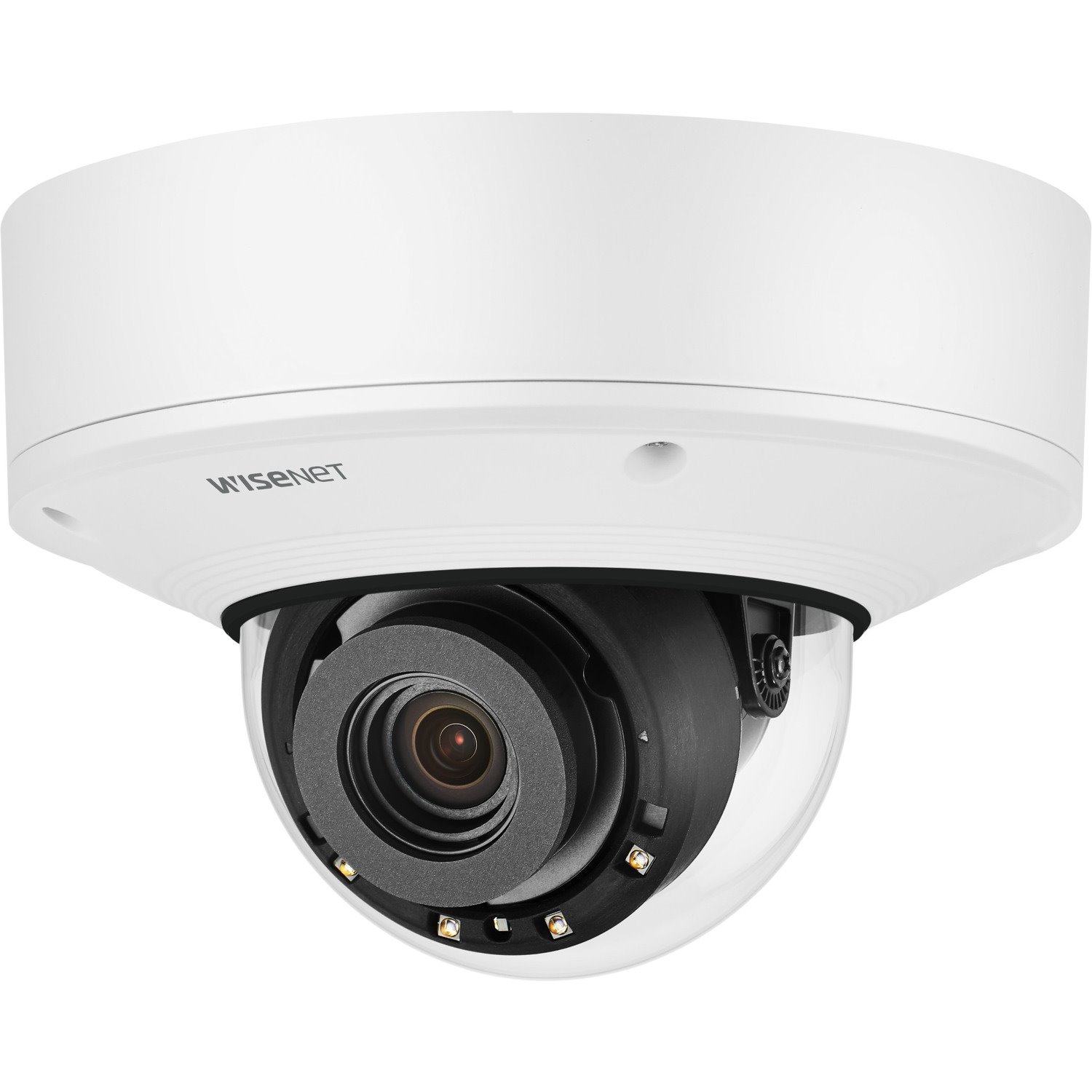 Wisenet XNV-8081RE 6 Megapixel Outdoor HD Network Camera - Color, Monochrome - Dome - White