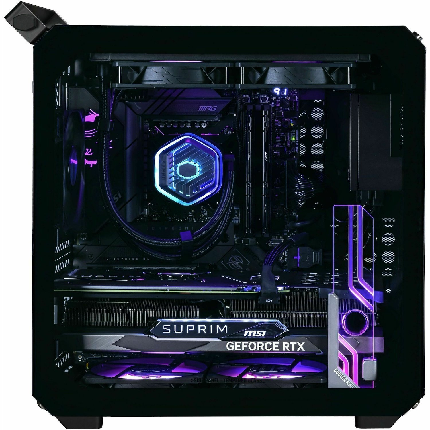 Cooler Master Qube 500 Q500-KGNN-S00 Gaming Computer Case - EATX, ITX, Micro ATX, ATX Motherboard Supported - Mid-tower - Steel, Glass, Plastic, Tempered Glass - Black