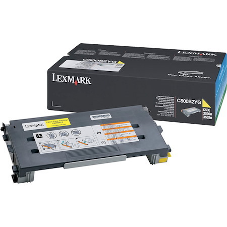 Lexmark Original Laser Toner Cartridge - Yellow - 1 Each