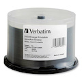 Verbatim DVD-R 4.7GB 8X Aqua Ace White Glossy Inkjet Printable Surface, Hub Printable - 50pk Spindle
