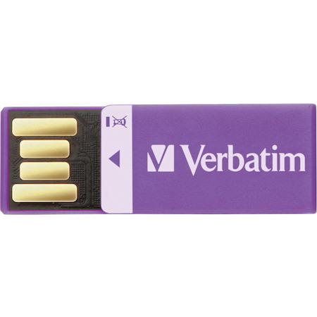 16GB Clip-it USB Flash Drive - Violet