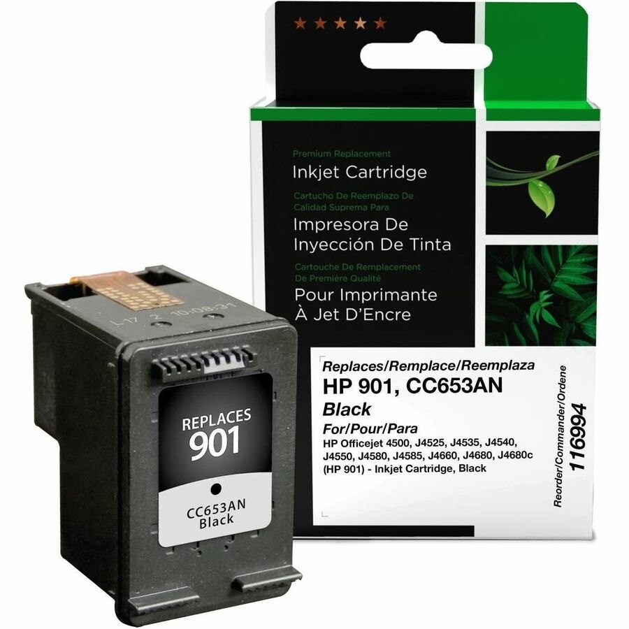 Clover Imaging Remanufactured Black Ink Cartridge for HP 901 (CC653AN)