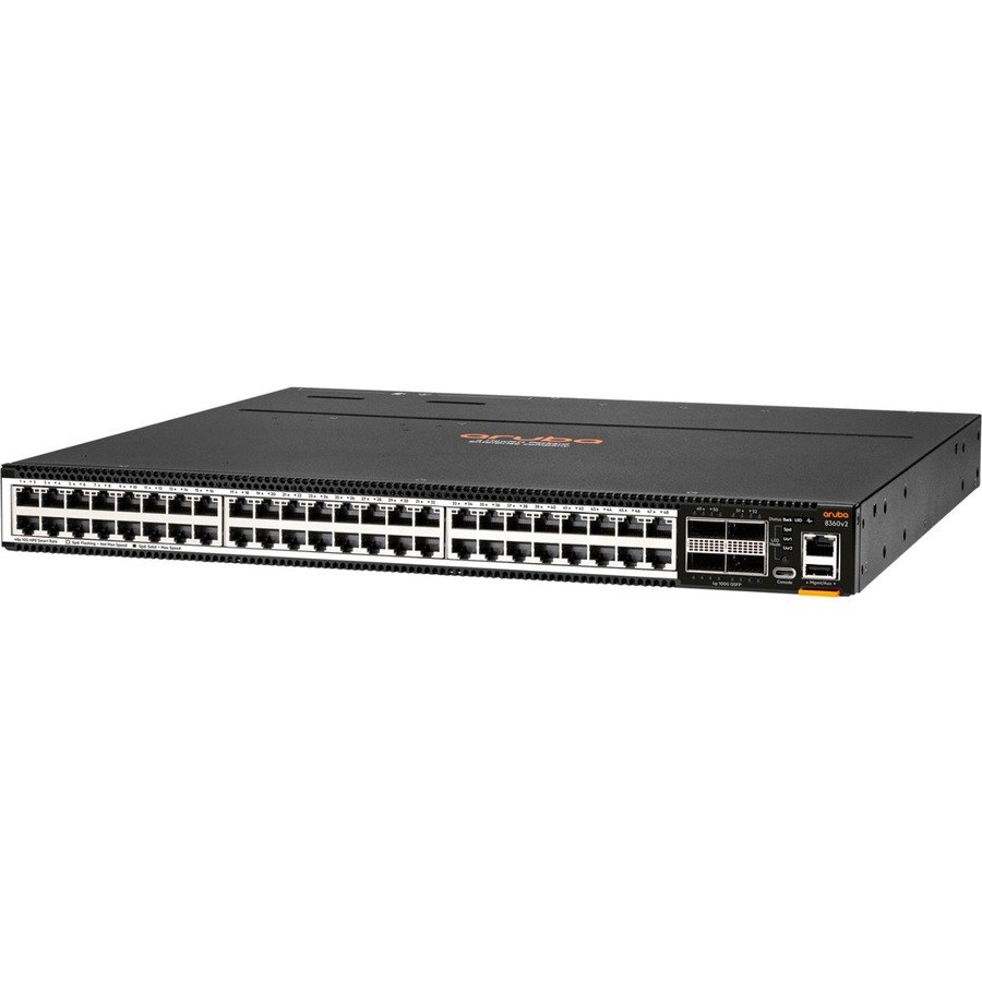 Aruba CX 8360 8360-48XT4C 48 Ports Manageable Ethernet Switch - 10 Gigabit Ethernet, 40 Gigabit Ethernet, 100 Gigabit Ethernet - 10GBase-X, 40GBase-X, 100GBase-X