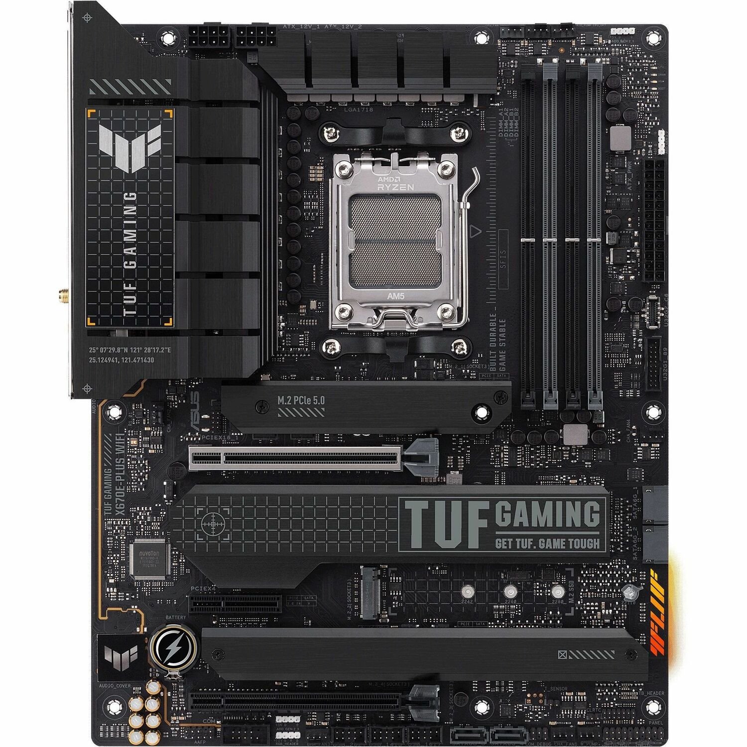 TUF X670E-PLUS WIFI Gaming Desktop Motherboard - AMD X670 Chipset - Socket AM5 - ATX