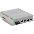Omnitron Systems OmniConverter Unmanaged Gigabit PoE+, MM SC, RJ-45, Ethernet Fiber Switch