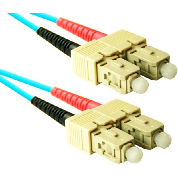 ENET 9M SC/SC Duplex Multimode 50/125 10Gb OM4 or Better Aqua Fiber Patch Cable 9 meter SC-SC Individually Tested