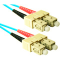 ENET 15M SC/SC Duplex Multimode 50/125 10Gb OM4 or Better Aqua Fiber Patch Cable 15 meter SC-SC Individually Tested