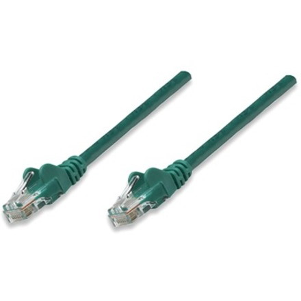 Network Patch Cable, Cat5e, 1m, Green, CCA, U/UTP, PVC, RJ45, Gold Plated Contacts, Snagless, Booted, Lifetime Warranty, Polybag