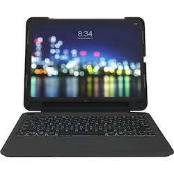 ZAGG Slim Book Go Keyboard/Cover Case (Book Fold) for 27.9 cm (11") Apple iPad Pro Tablet - Black