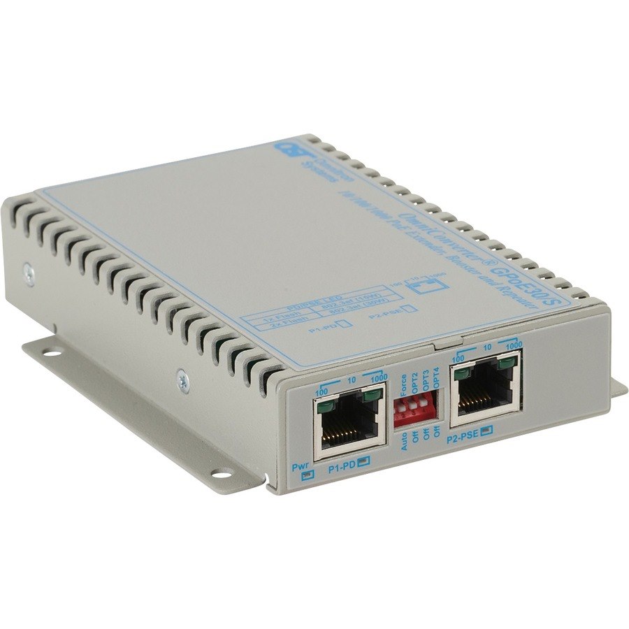 OmniConverter Unmanaged 30W Gigabit PoE Extender with Booster Technology