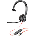 Poly Blackwire 3310 Wired On-ear Mono Headset