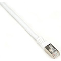 Black Box CAT6 250-MHz Stranded Patch Cable Slim Molded Boot - S/FTP, CM PVC, White, 20FT