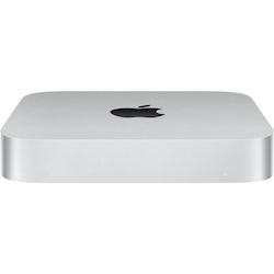 Apple Mac mini MMFJ3X/A Desktop Computer - Apple M2 Octa-core (8 Core) - 8 GB RAM - 256 GB SSD - Mini PC - Silver