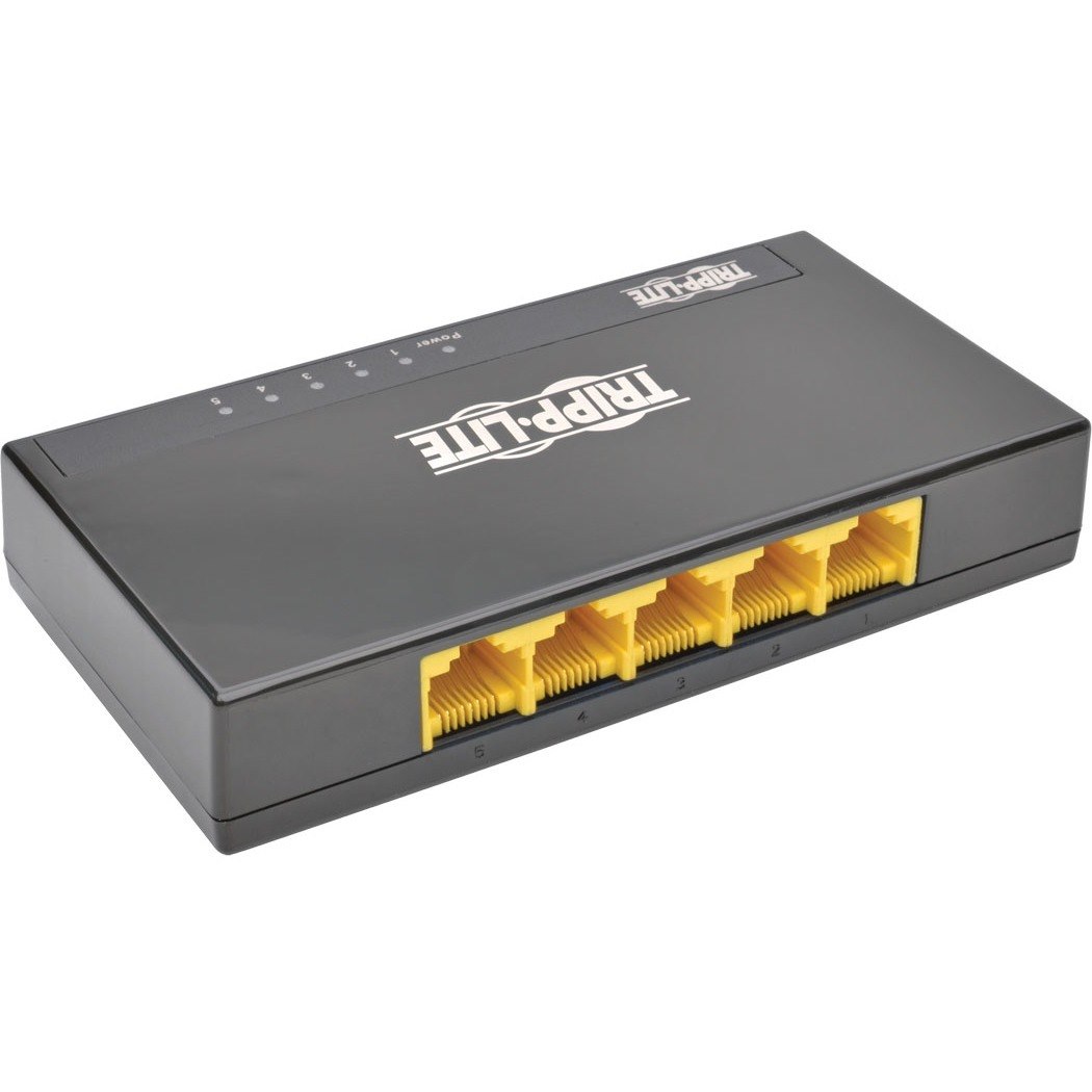 Tripp Lite by Eaton 5-Port Gigabit Ethernet Switch Desktop RJ45 Unmanaged Switch 10/100/1000 Mbps