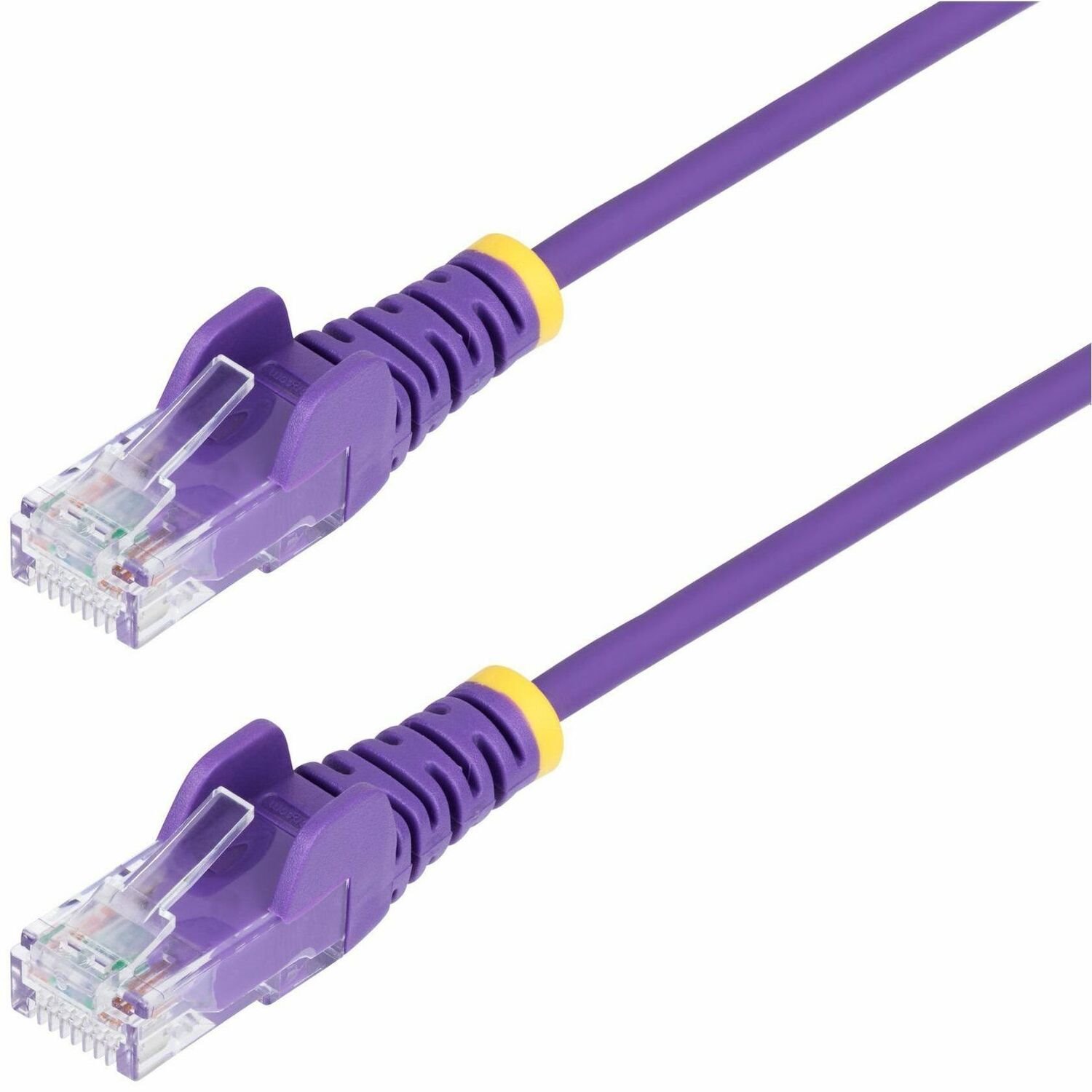 StarTech.com 5ft Purple Slim CAT6 Ethernet Cable, Slim Snagless RJ45, UTP, LSZH, 28AWG Bare Copper, Slim Network Patch Cord, Fluke Tested