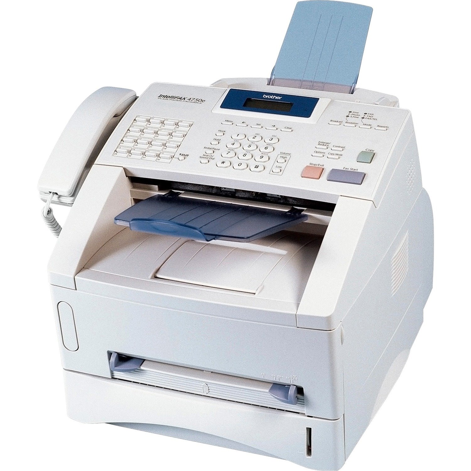 Brother IntelliFAX 4750e Laser Multifunction Printer - Monochrome - Off White