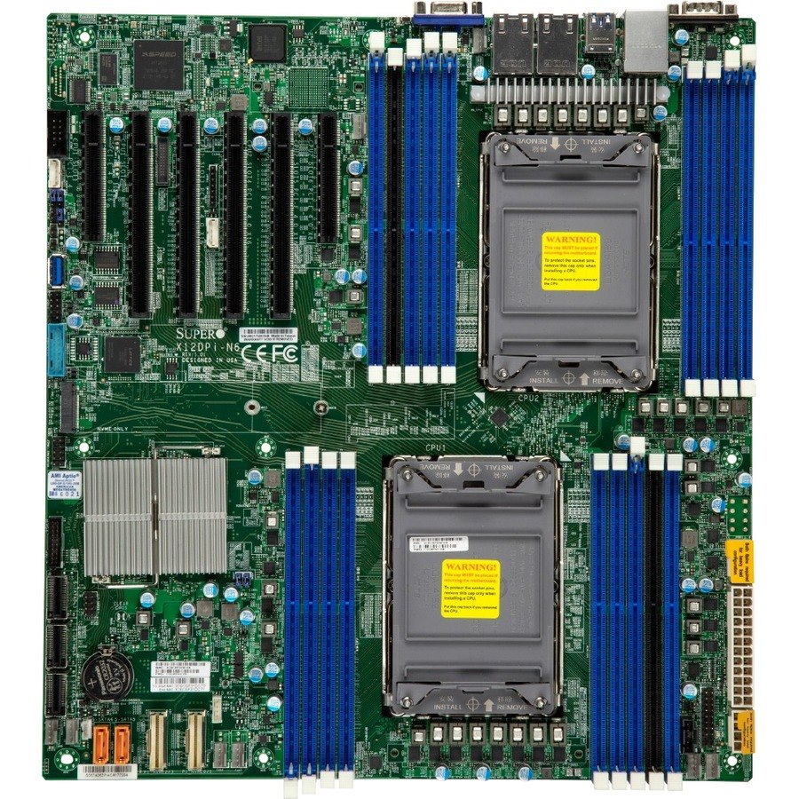 Supermicro X12DPi-N6 Workstation Motherboard - Intel C621A Chipset - Socket LGA-4189 - Intel Optane Memory Ready - Extended ATX