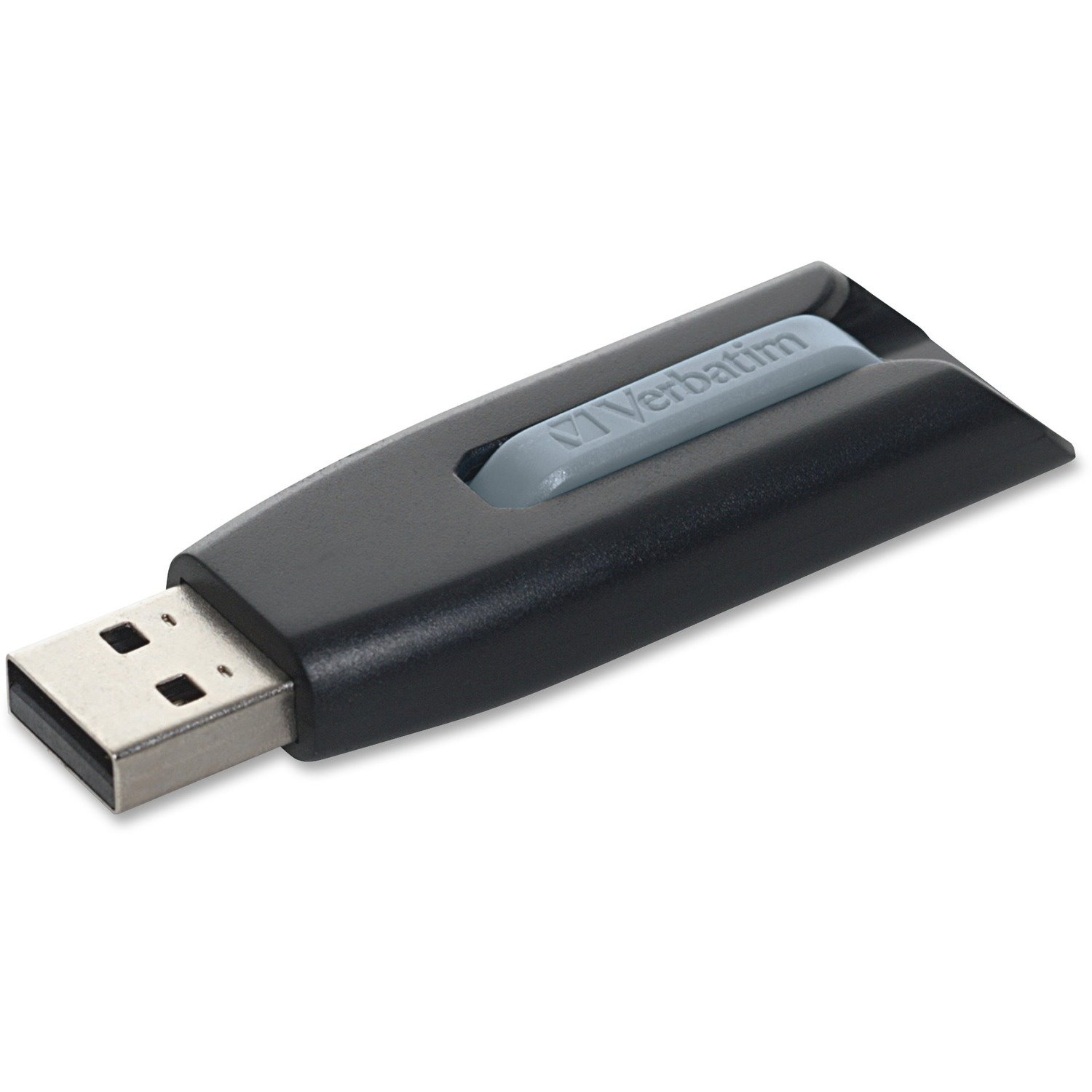 Verbatim Store 'n' Go V3 128 GB USB 3.1 (Gen 1) Type A, USB 3.2 (Gen 1) Type A, USB 2.0 Flash Drive - Black, Grey