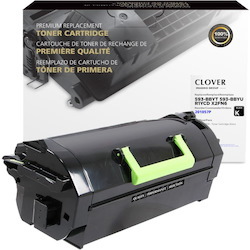 Clover Technologies Remanufactured Extra High Yield Laser Toner Cartridge - Alternative for Dell (S5830, 593-BBYT, 593-BBYU, 8XTXR, R1YCD, 54J44, X2FN654J44, X2FN6) - Black Pack