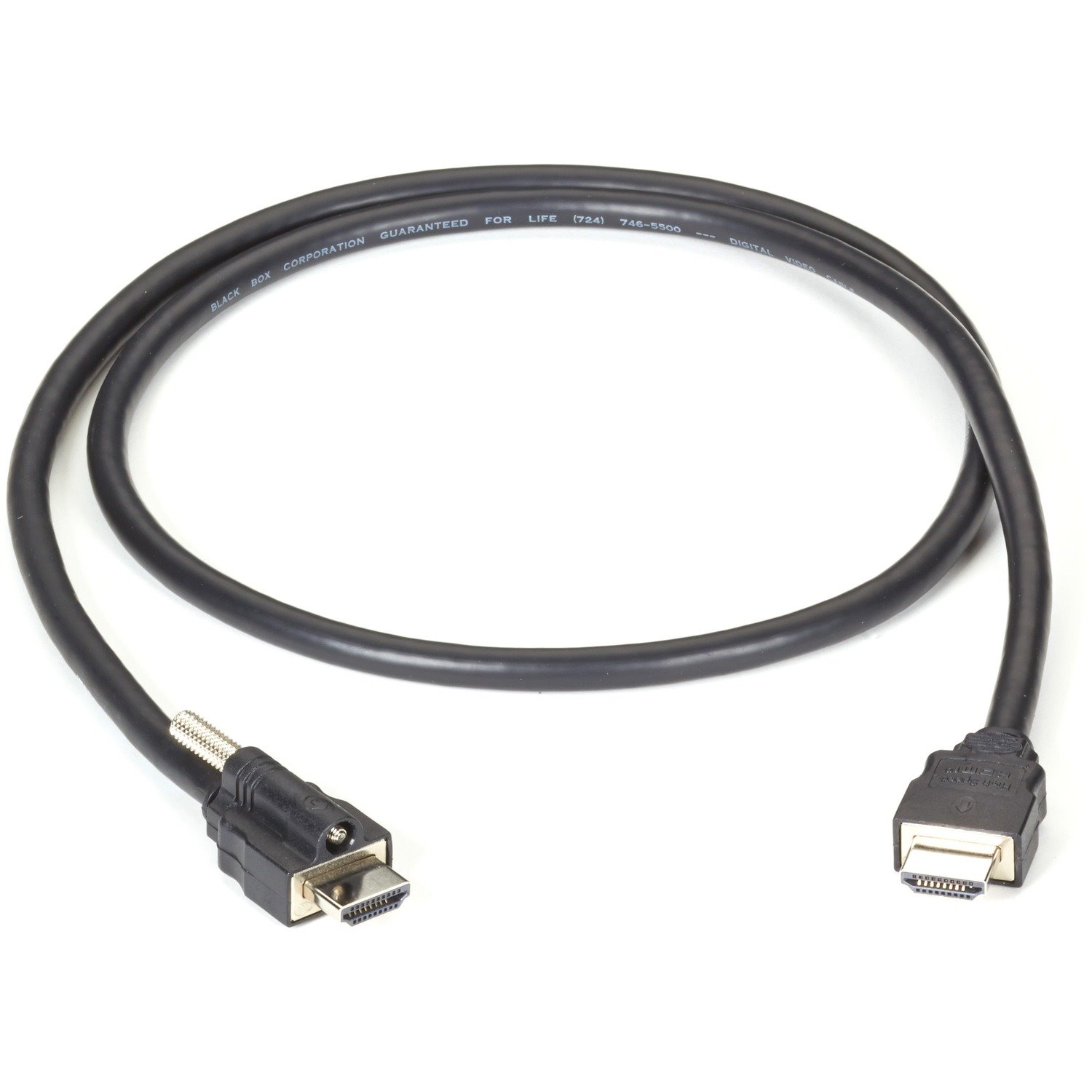 Black Box Locking HDMI to Standard HDMI Cable - 2-m (6.5-ft.)