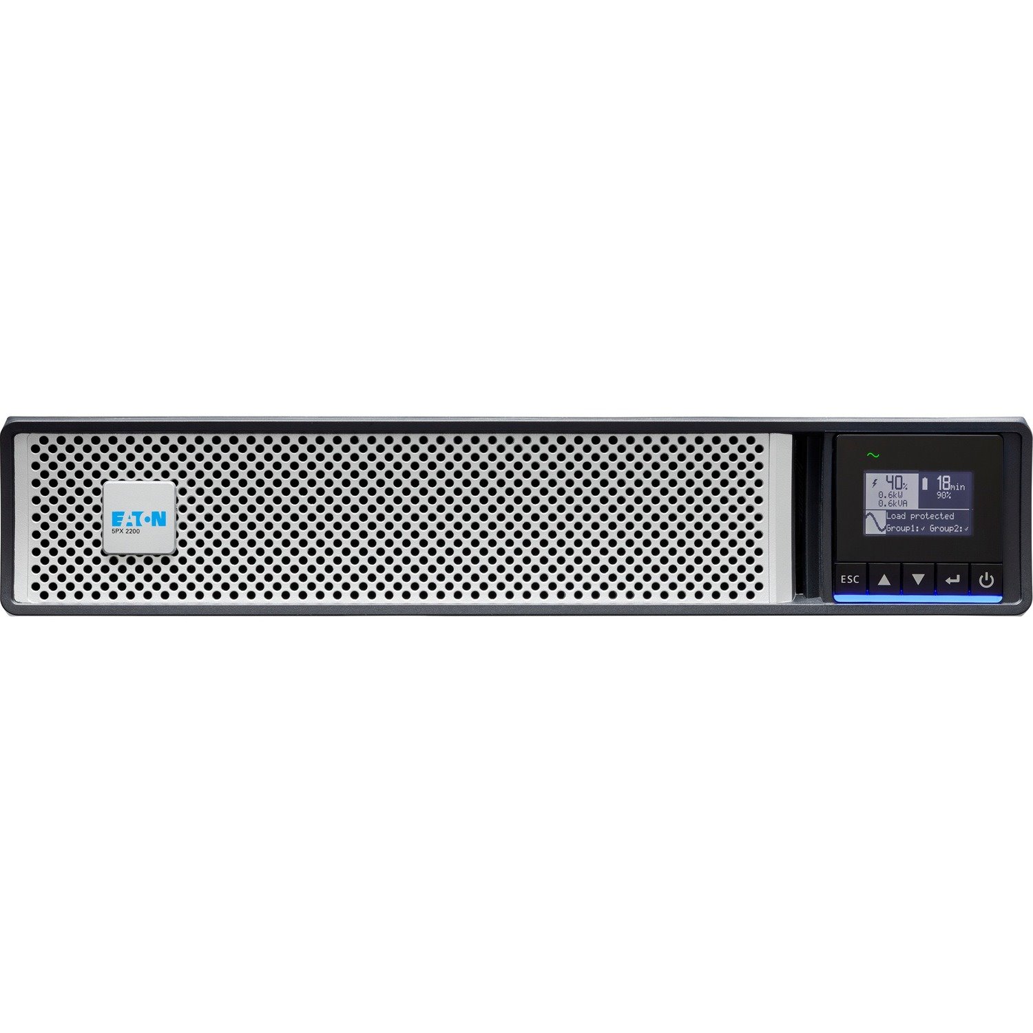 Eaton 5PX G2 2200VA 2200W 208V Line-Interactive UPS - 2 C19, 8 C13 Outlets, Cybersecure Network Card Option, Extended Run, 2U Rack/Tower
