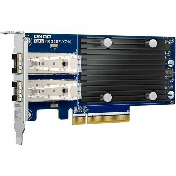 QNAP QXG-10G2SF-X710 10Gigabit Ethernet Card for Server - 40GBase-R2, 50GBase-R2 - SFP+ - Plug-in Card