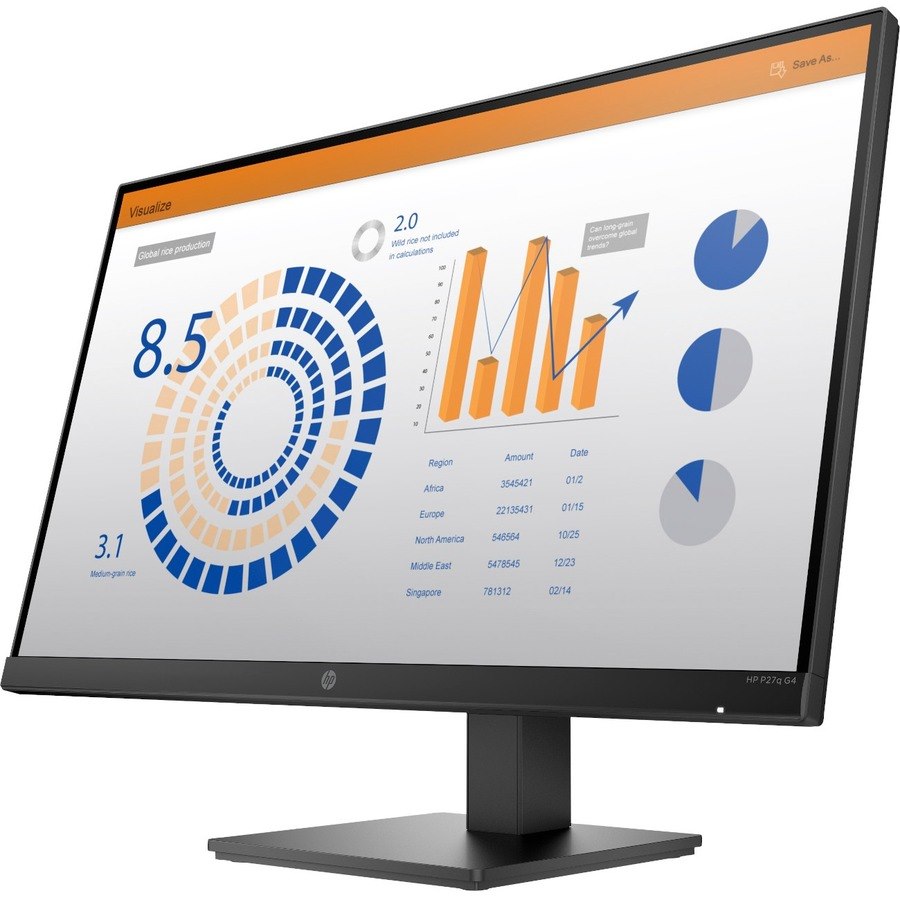 HP P27q G4 27" Class WQHD LCD Monitor - 16:9