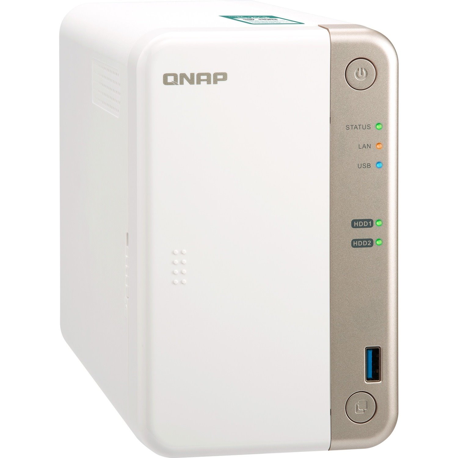 QNAP TS-251B 2 x Total Bays SAN/NAS Storage System - 4 GB Flash Memory Capacity - Intel Celeron J3355 Dual-core (2 Core) 2 GHz - 2 GB RAM - DDR3L SDRAM Tower