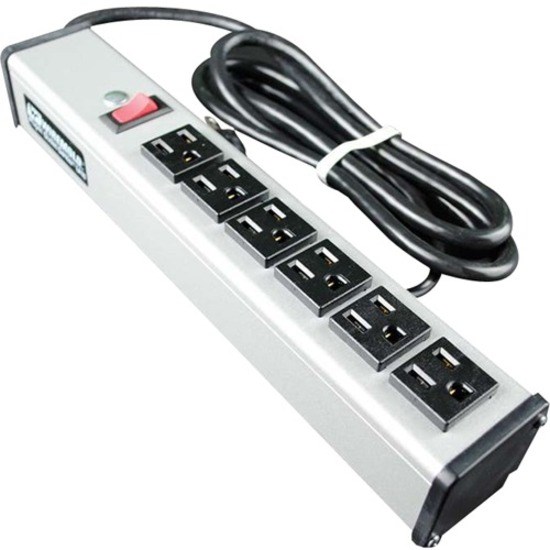 C2G 15ft Wiremold 6-Outlet Plug-In Center Unit 120v/15a Lighted Switch 6-Outlet Power Strip