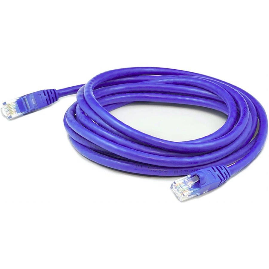 AddOn 7ft Blue CAT 6 PVC Ethernet Cable Snagless Bubble Boot RJ-45 M/M