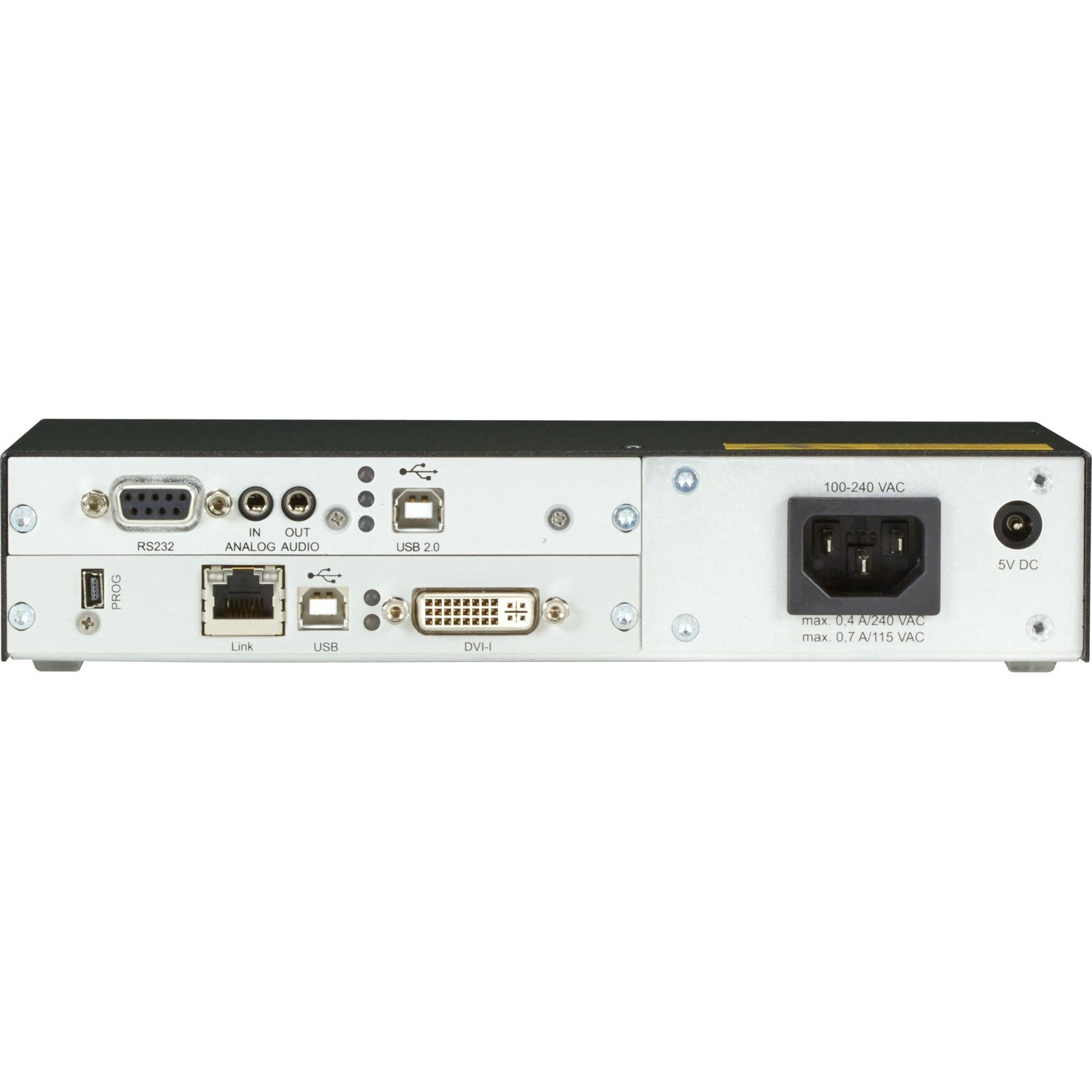 Black Box DKM FX Extender Modular Housing, 2-Slot Chassis with Integrated Power Supply