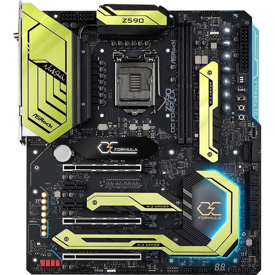 ASRock Z590 OC Formula Desktop Motherboard - Intel Z590 Chipset - Socket LGA-1200 - Intel Optane Memory Ready - Extended ATX