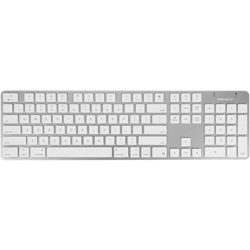 Macally 104 key Aluminum Ultra Slim USB Wired Keyboard for Mac