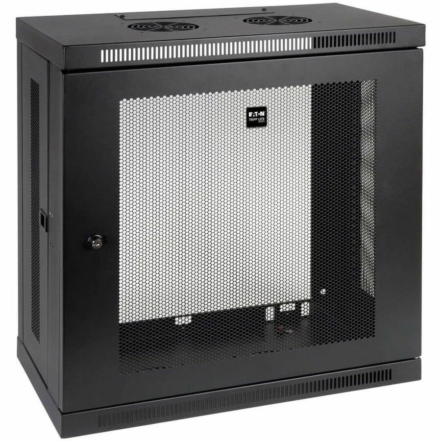 Eaton Tripp Lite Series SmartRack 12U Low-Profile Patch-Depth Wall-Mount Small Rack Enclosure