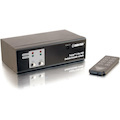 C2G TruLink 2-Port UXGA Monitor Switcher/Extender with 3.5mm Audio